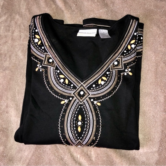 Alfred Dunner Beaded Top - Picture 6 of 6